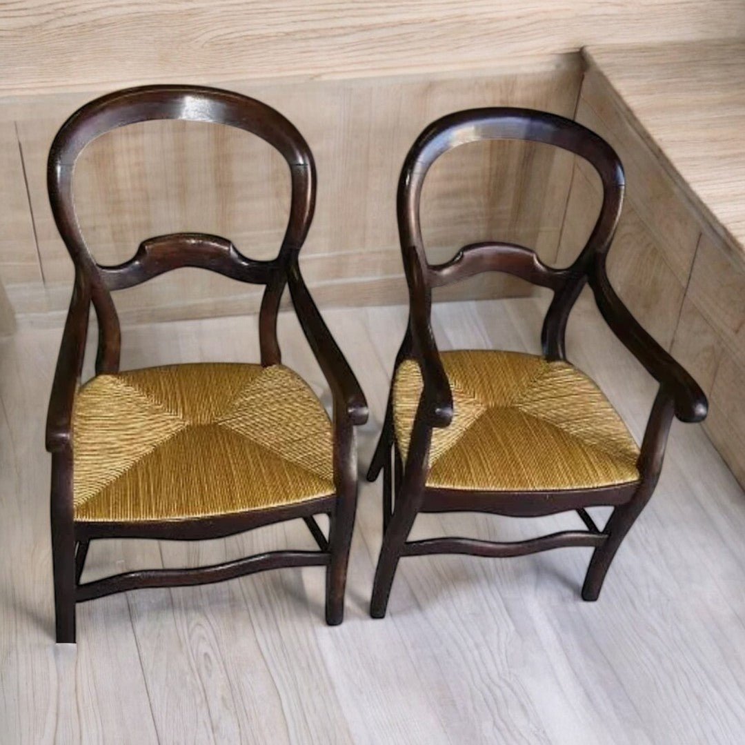 Jolie Paire de Fauteuils Louis Philippe - XIXe siècle - Ethic Atelier