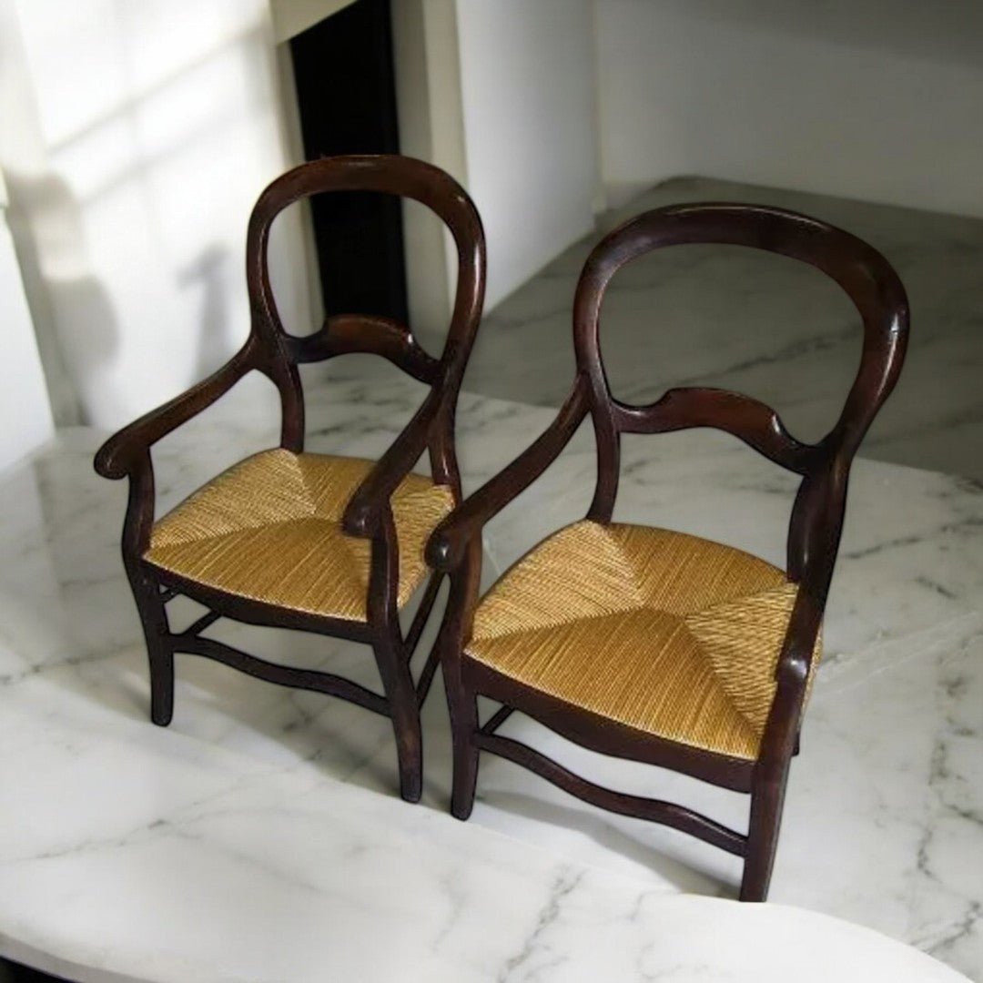 Jolie Paire de Fauteuils Louis Philippe - XIXe siècle - Ethic Atelier