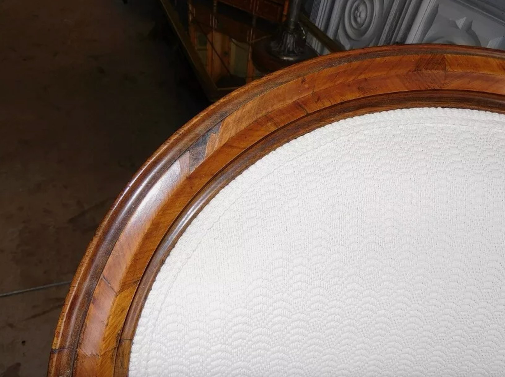 Jolie Paire de Fauteuils Marquetés - XIXe siècle - Ethic Atelier