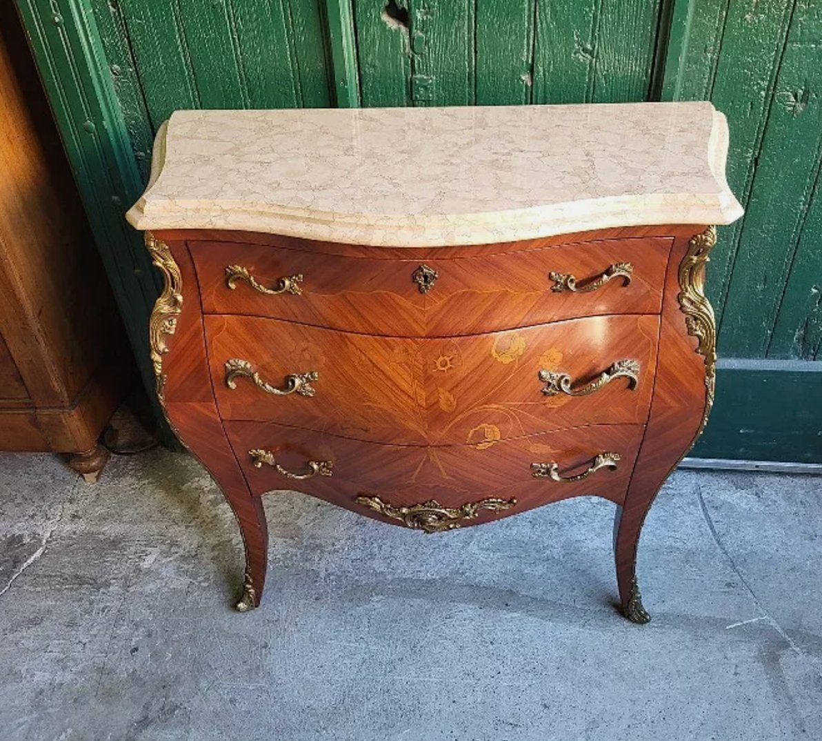 Jolie Petite Commode en Bois de Rose avec 3 Tiroirs - Ethic Atelier