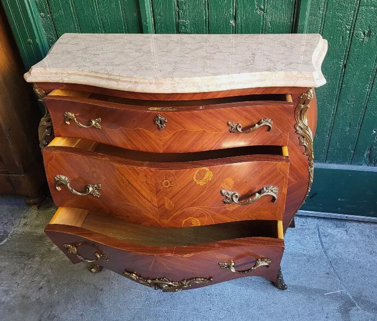 Jolie Petite Commode en Bois de Rose avec 3 Tiroirs - Ethic Atelier