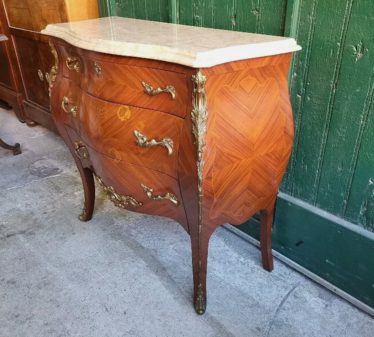 Jolie Petite Commode en Bois de Rose avec 3 Tiroirs - Ethic Atelier