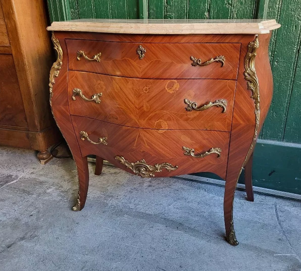 Jolie Petite Commode en Bois de Rose avec 3 Tiroirs - Ethic Atelier