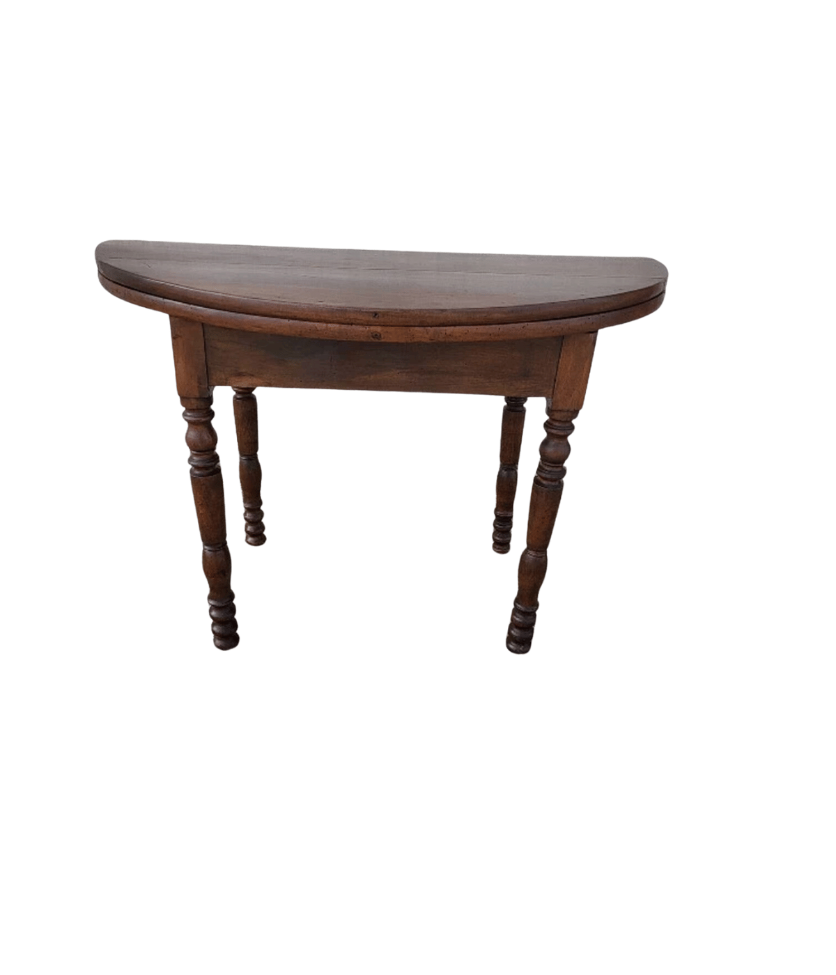 Jolie Table Lune en Noyer Massif Louis Philippe - XIXe siècle - Ethic Atelier