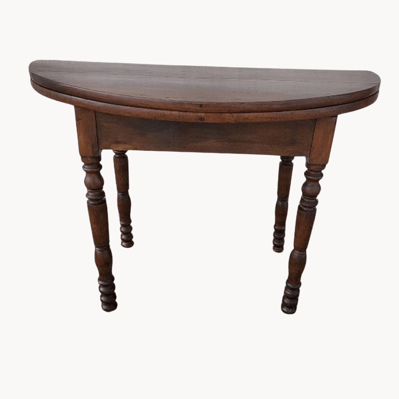 Jolie Table Lune en Noyer Massif Louis Philippe - XIXe siècle - Ethic Atelier