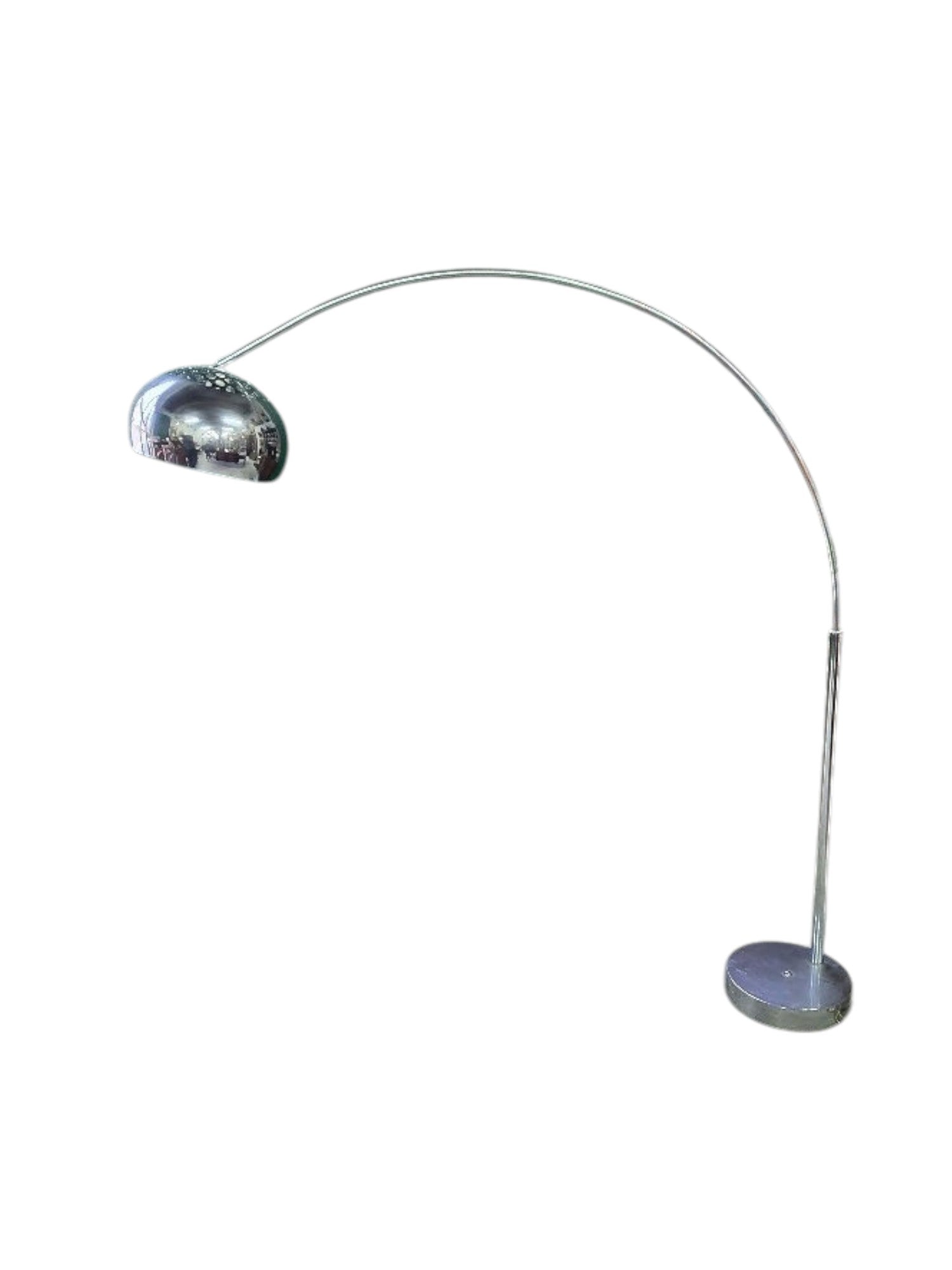 Lampadaire arc en chrome chiné - Ethic Atelier