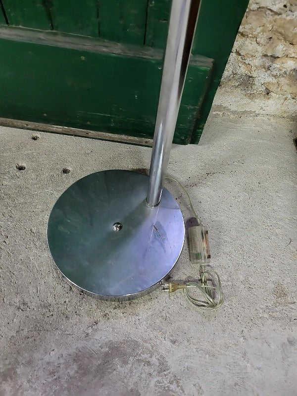 Lampadaire arc en chrome chiné - Ethic Atelier