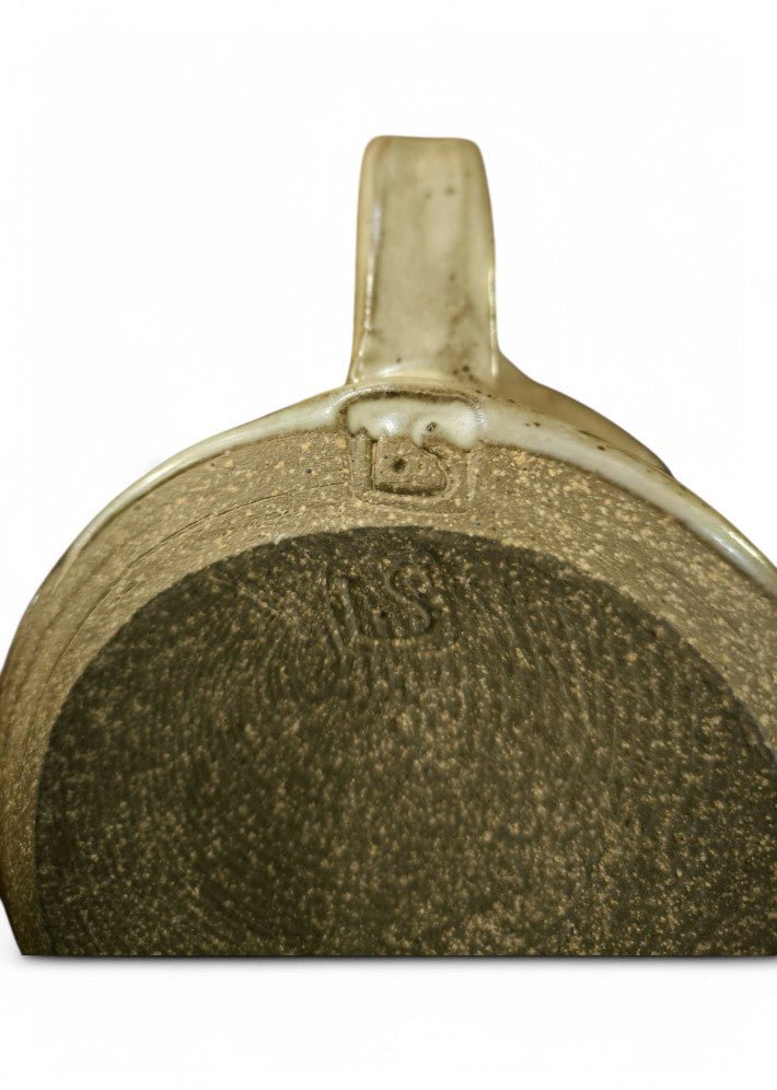 Lampe à pétrole céramique signé S N 1960 - Ethic Atelier