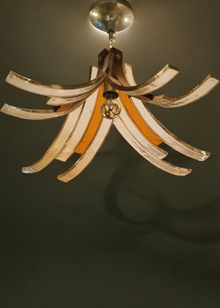 Lustre en Pâte de Verre par Carlo Nason pour Mazzega – Vers 1970 - Ethic Atelier