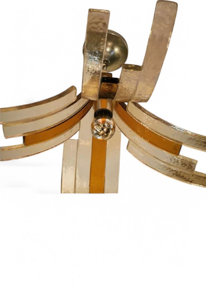 Lustre en Pâte de Verre par Carlo Nason pour Mazzega – Vers 1970 - Ethic Atelier