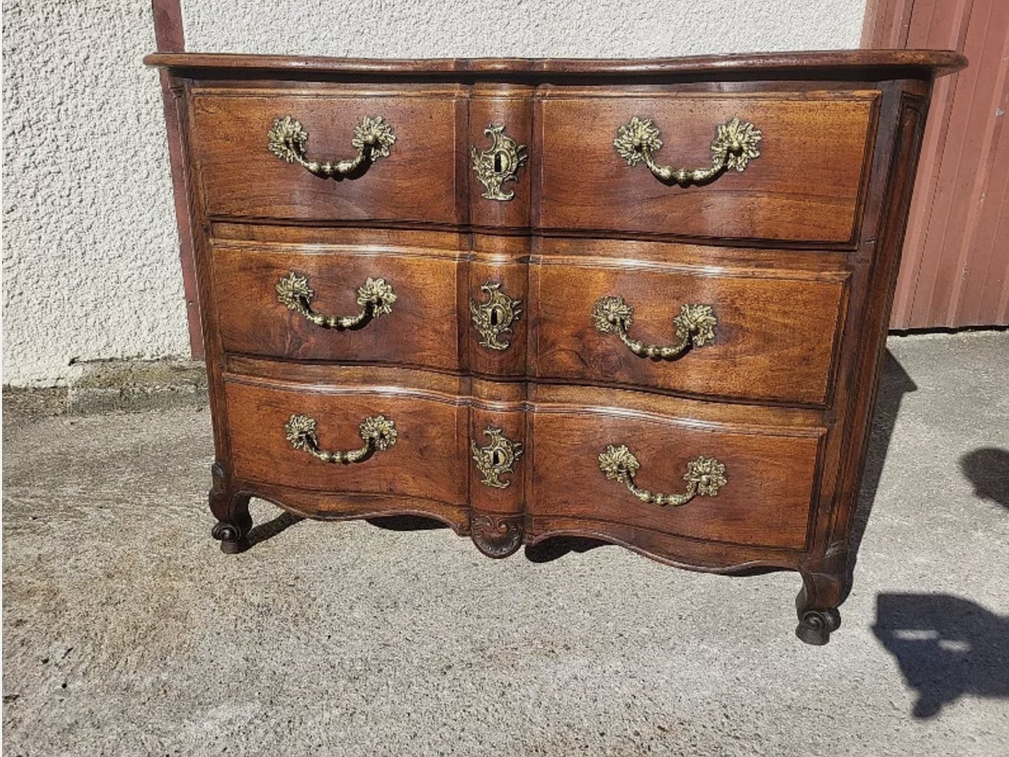 Magnifique Commode Arbalette Louis XV - Fin XVIIIe Siècle - Ethic Atelier