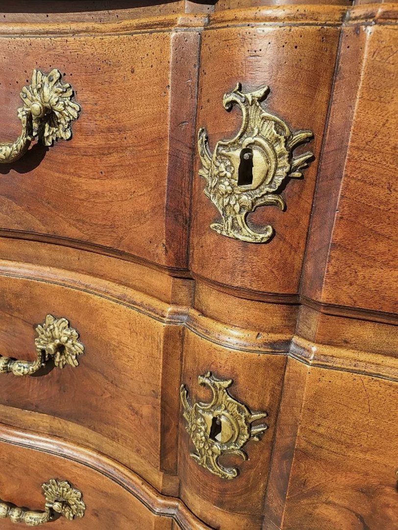 Magnifique Commode Arbalette Louis XV - Fin XVIIIe Siècle - Ethic Atelier