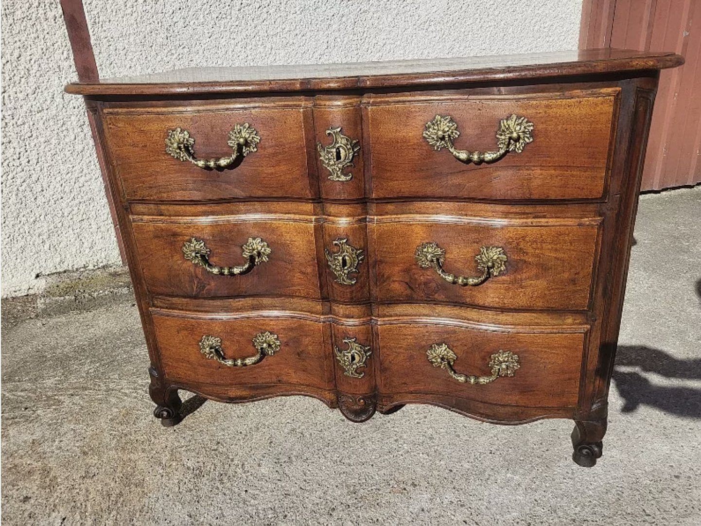 Magnifique Commode Arbalette Louis XV - Fin XVIIIe Siècle - Ethic Atelier