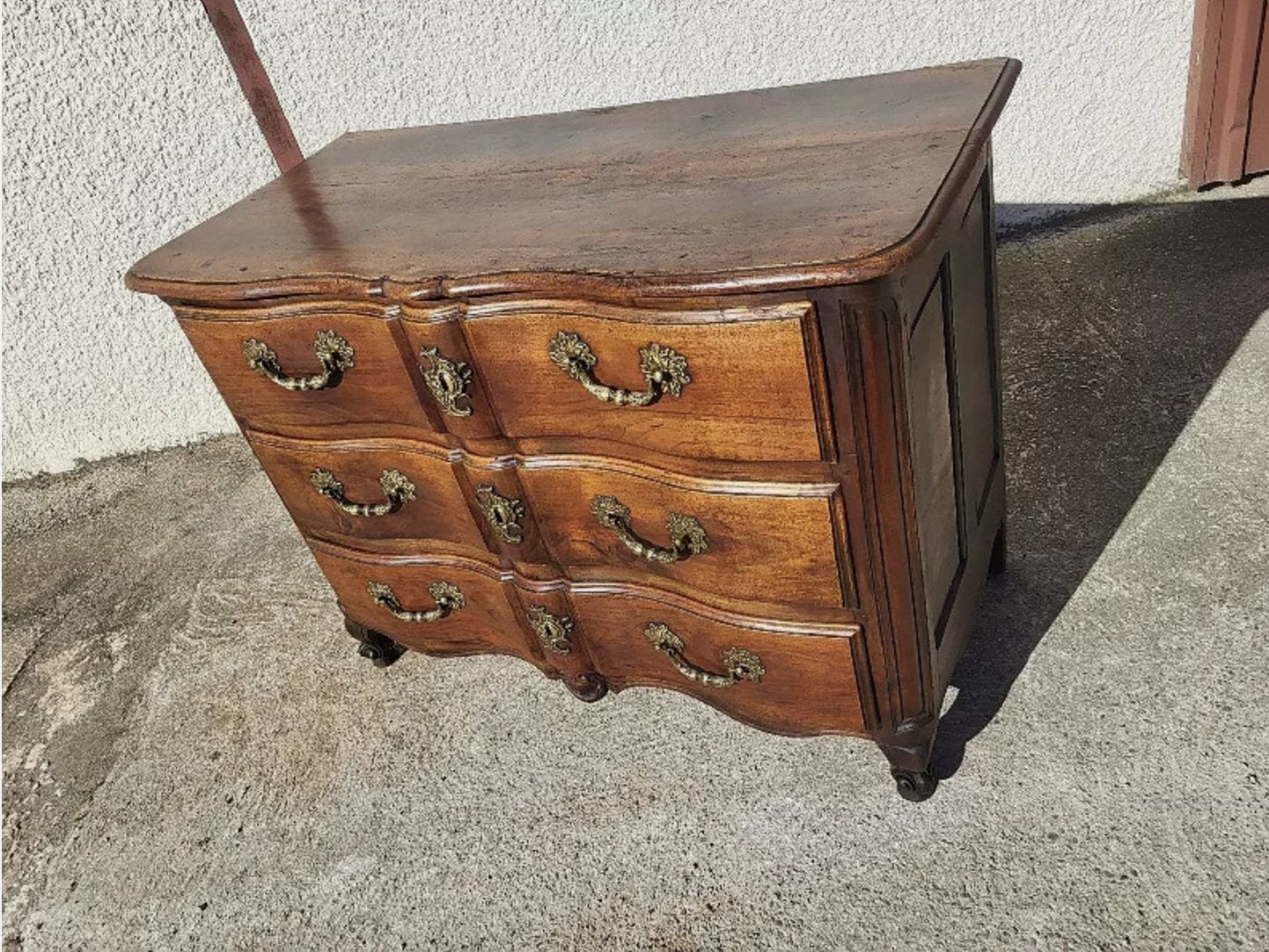 Magnifique Commode Arbalette Louis XV - Fin XVIIIe Siècle - Ethic Atelier