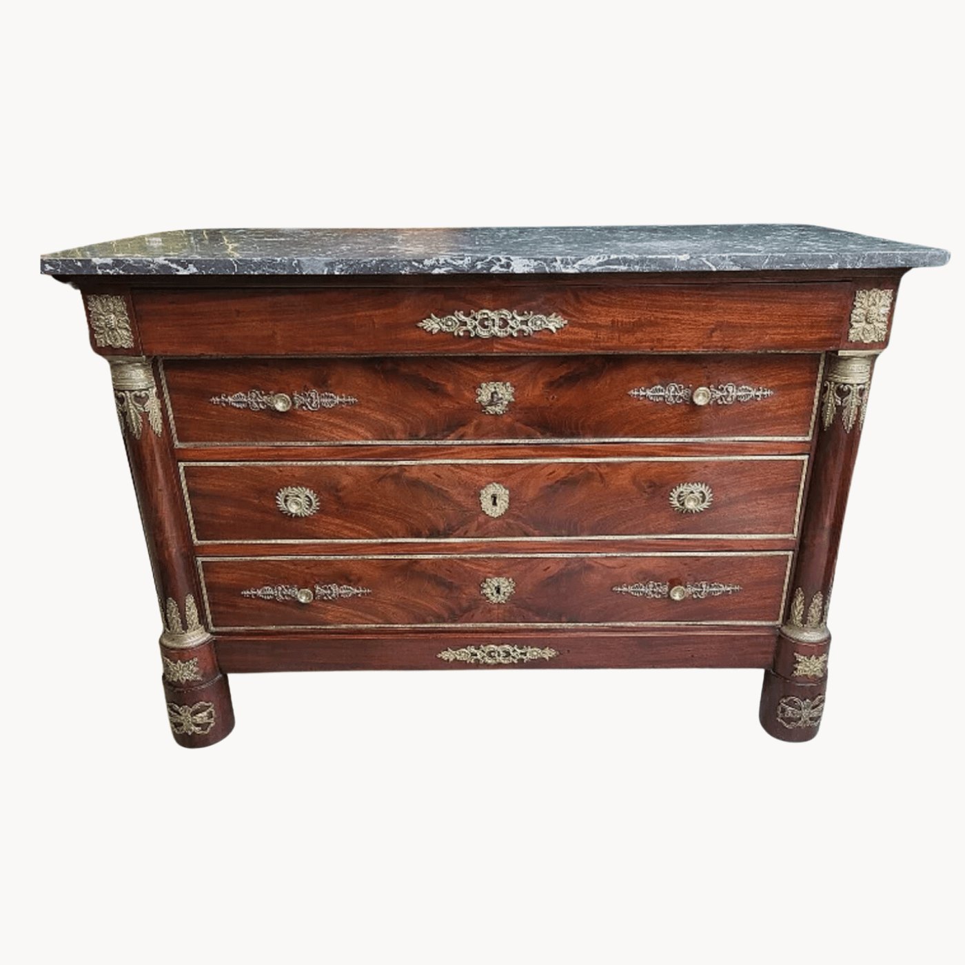 Magnifique Commode Empire en Acajou et Bronze - XIXe Siècle - Ethic Atelier