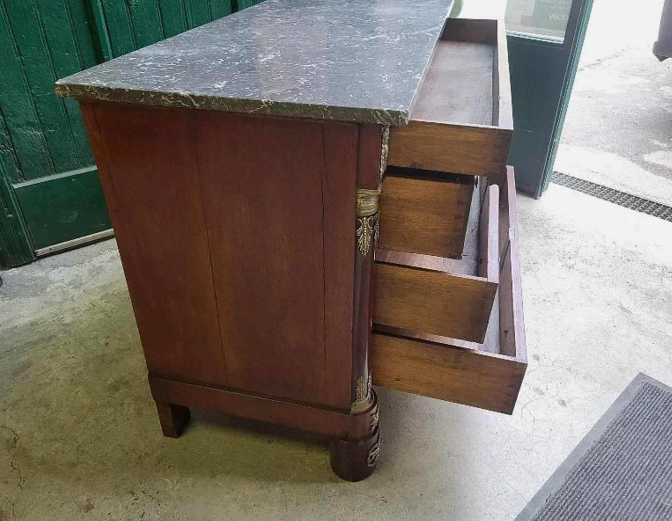 Magnifique Commode Empire en Acajou et Bronze - XIXe Siècle - Ethic Atelier