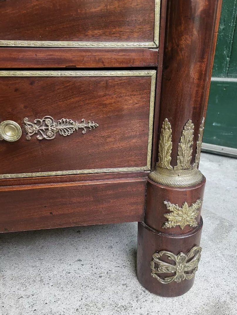 Magnifique Commode Empire en Acajou et Bronze - XIXe Siècle - Ethic Atelier