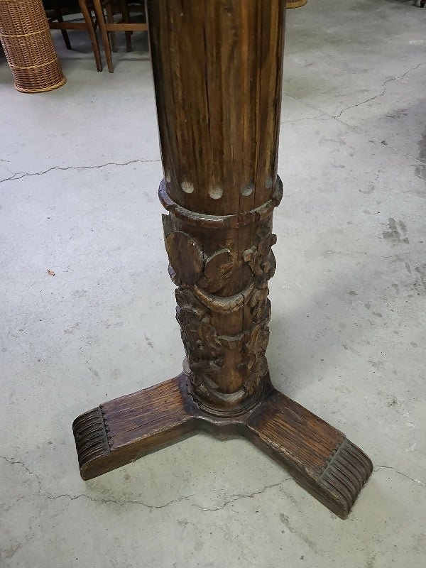 Magnifique et Grand Lampadaire en Colonne en Bois du XVIIIe Siècle - Ethic Atelier