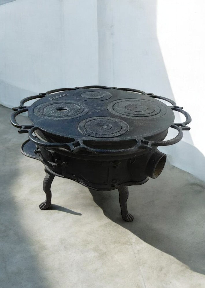 Magnifique et Rare Fourneau Poêle Courtot Aîné - Ethic Atelier