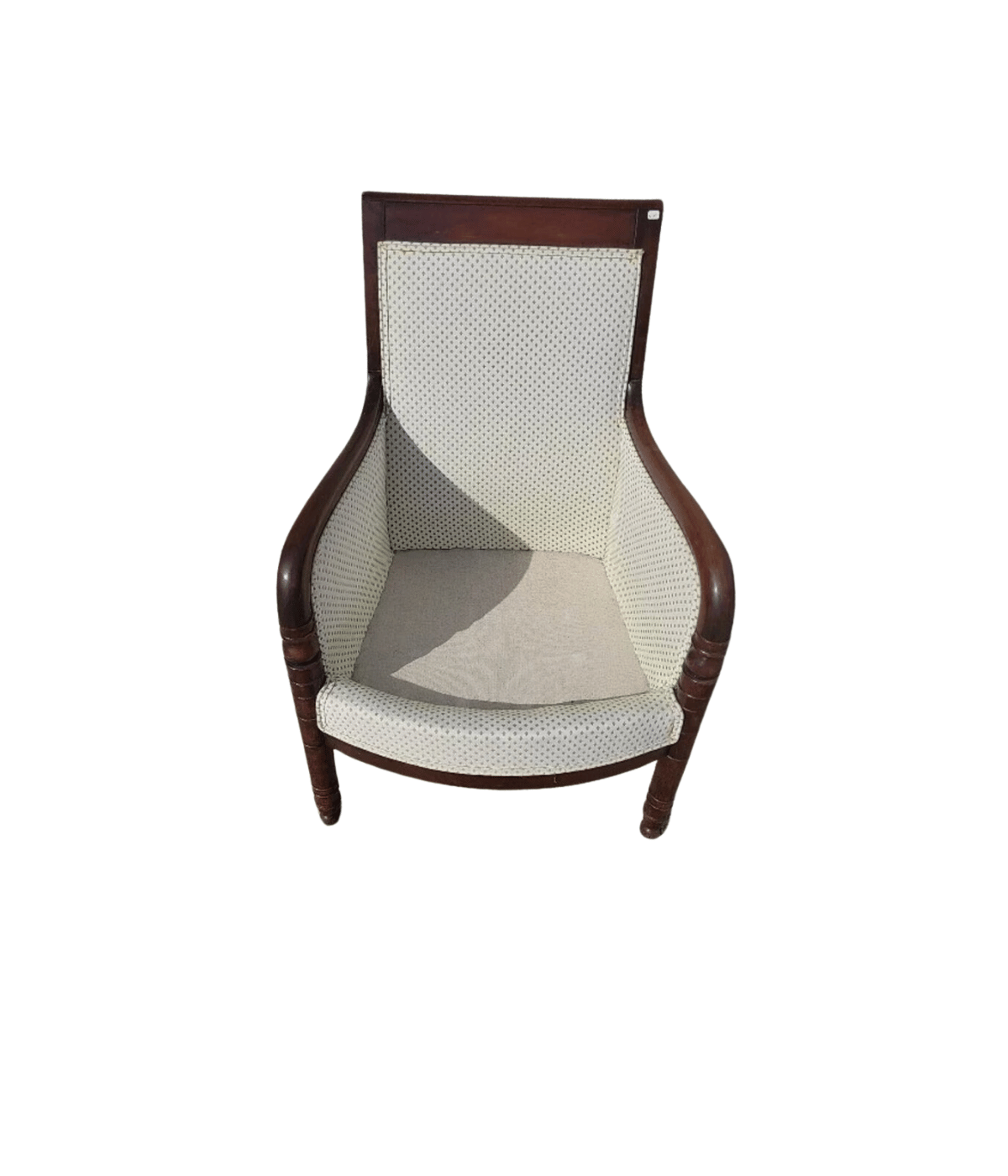 Magnifique Fauteuil Empire en Noyer Foncé - XIXe siècle - Ethic Atelier