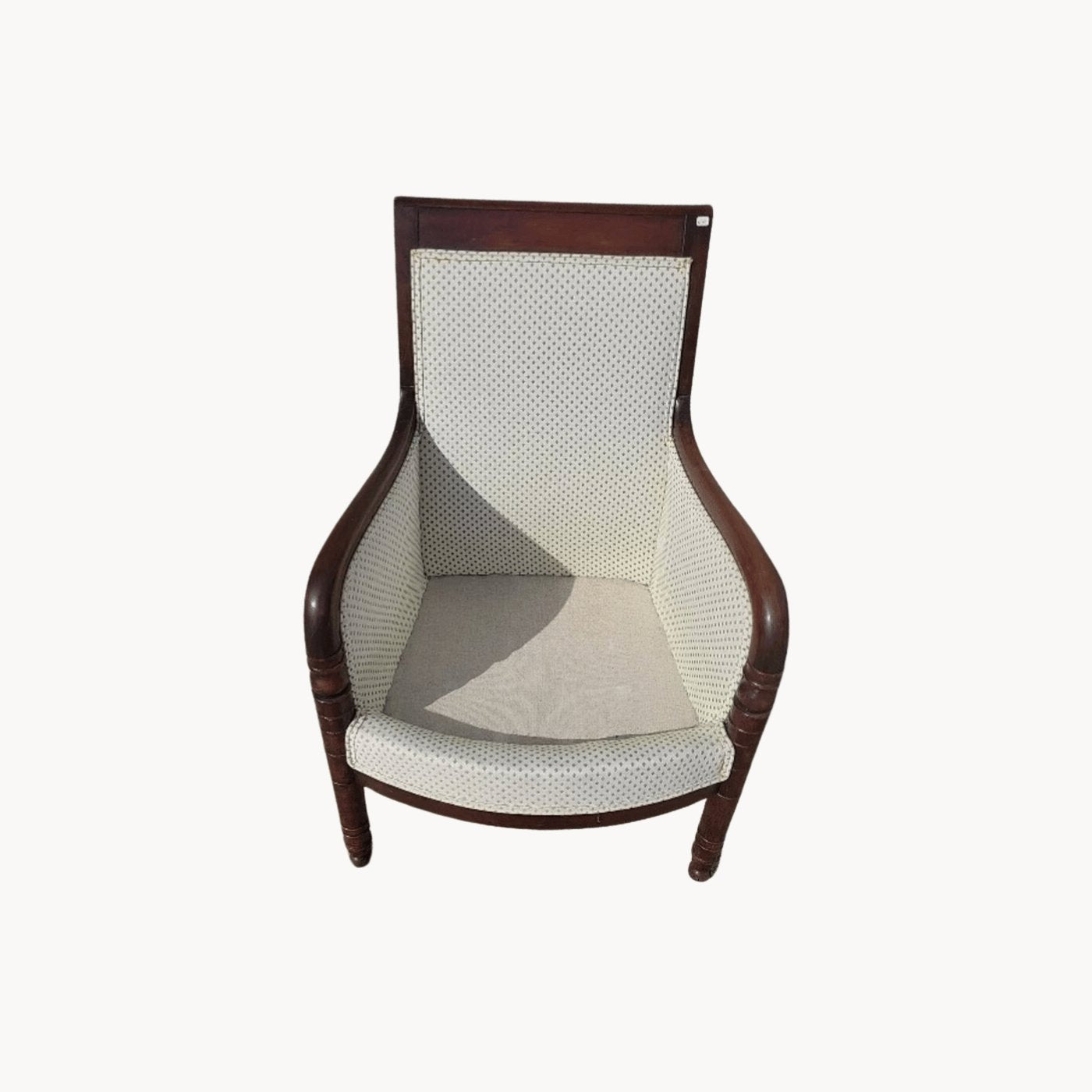 Magnifique Fauteuil Empire en Noyer Foncé - XIXe siècle - Ethic Atelier