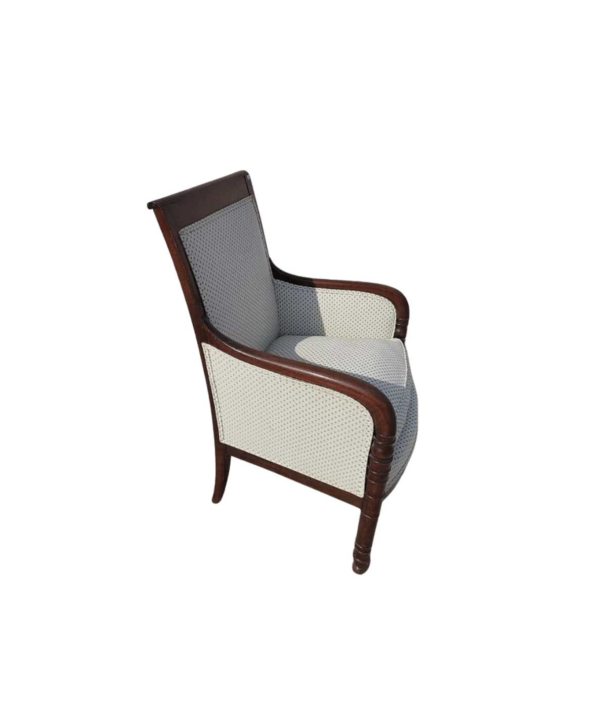 Magnifique Fauteuil Empire en Noyer Foncé - XIXe siècle - Ethic Atelier