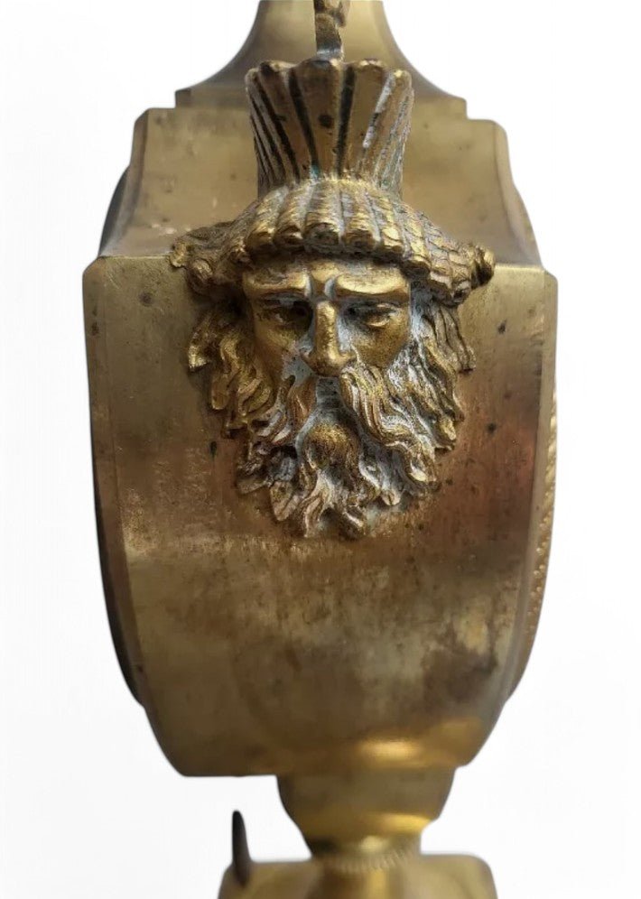 Magnifique Horloge Pendule Empire en Bronze Doré - Ethic Atelier