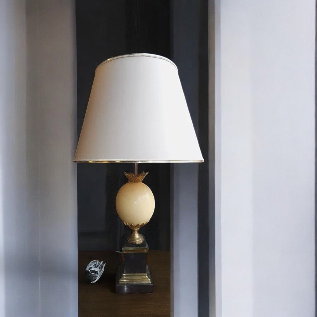Magnifique Lampe Œuf d'Autruche - Maison Charles - Ethic Atelier