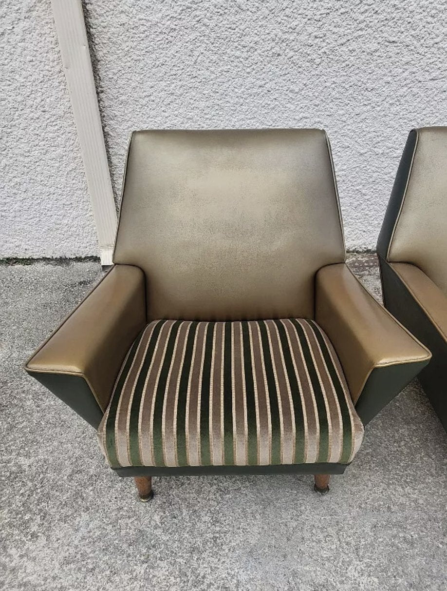 Magnifique Paire de Fauteuils en Skyl - Design Rock a Billy - 1950 - Ethic Atelier