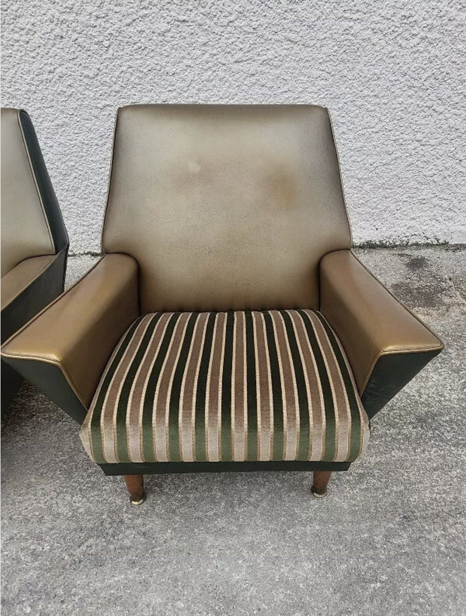 Magnifique Paire de Fauteuils en Skyl - Design Rock a Billy - 1950 - Ethic Atelier