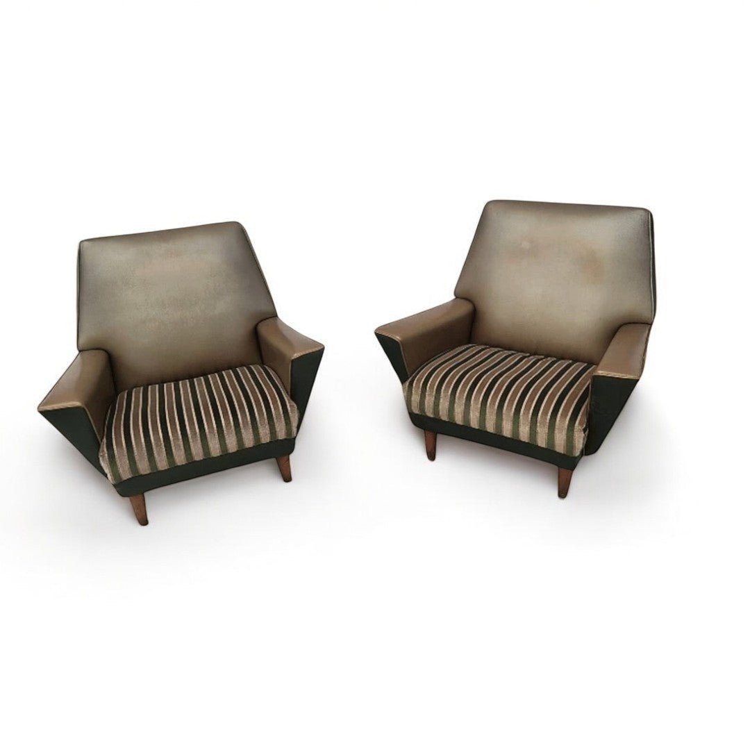 Magnifique Paire de Fauteuils en Skyl - Design Rock a Billy - 1950 - Ethic Atelier