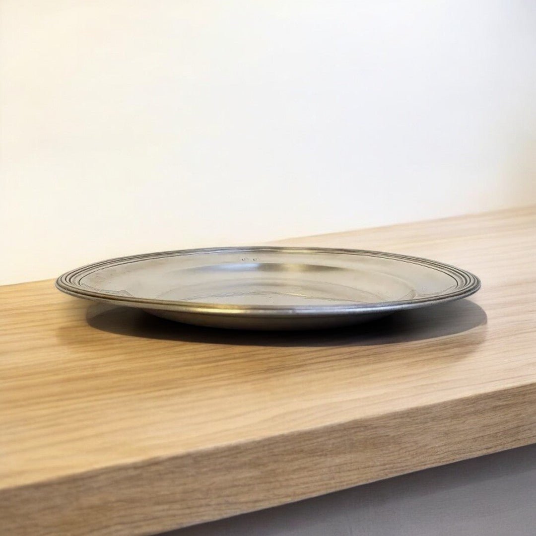 Magnifique Plat Rond en Argent Massif - Poinçon Vieillard et 1er Coq - Ethic Atelier