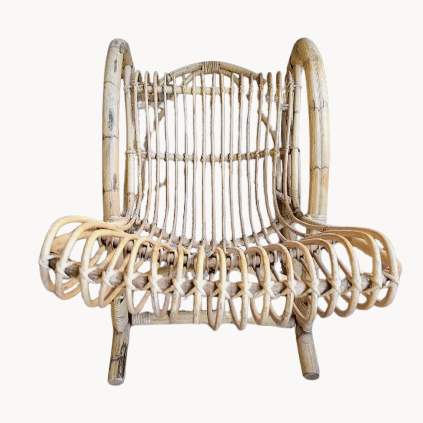 Magnifique Rocking Chair - Chaise à Bascule en Rotin Bambou - Ethic Atelier