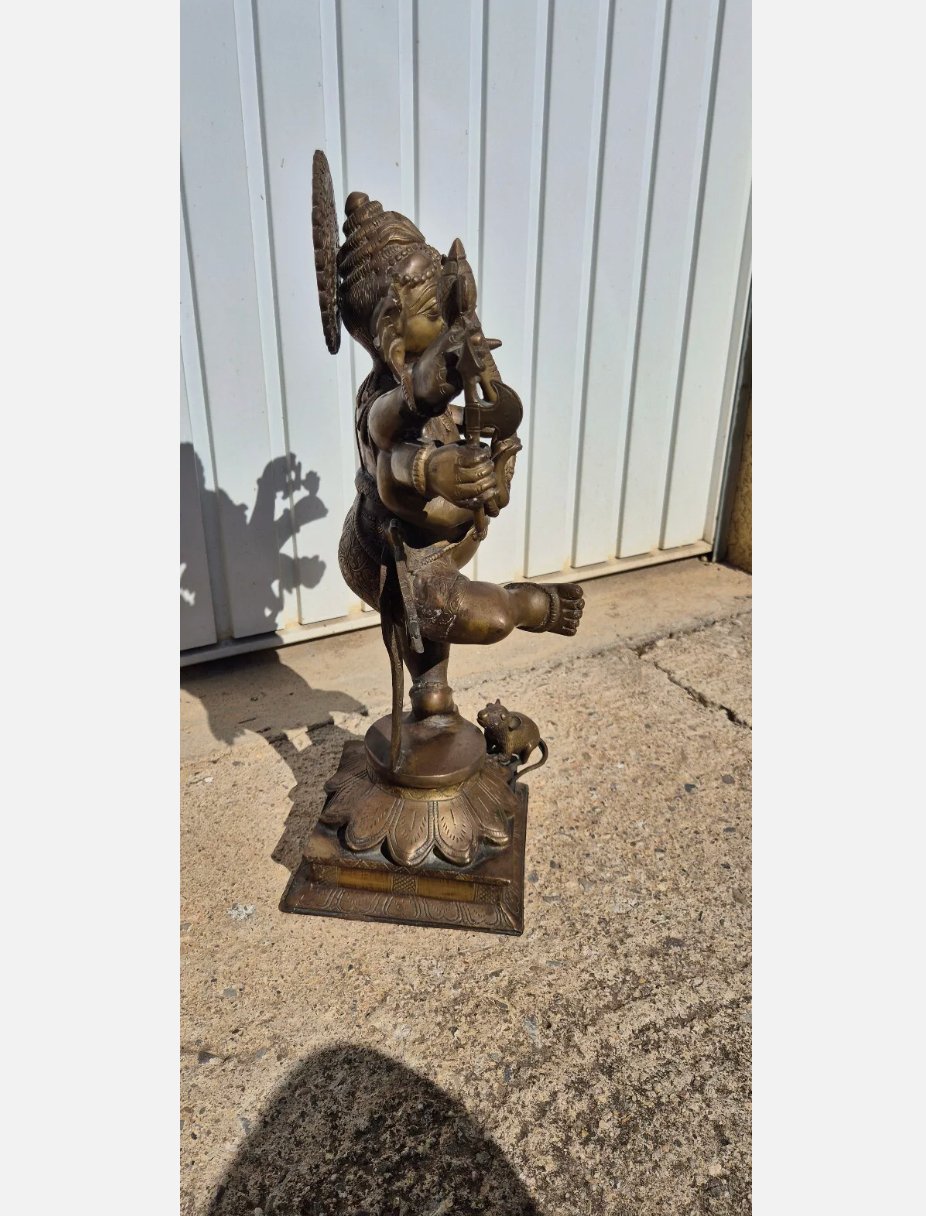 Magnifique Statue en Bronze de Ganesh - Ethic Atelier