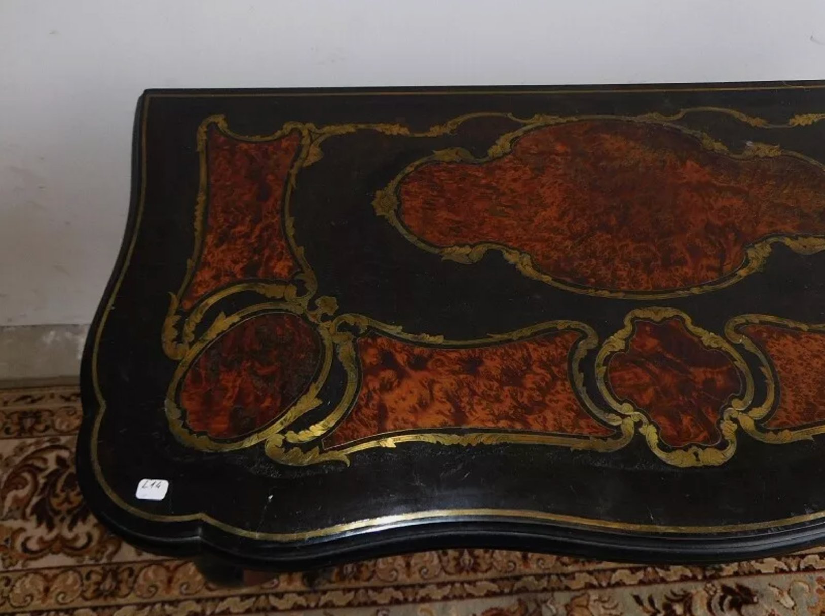 Magnifique Table à Jeux Napoléon III - Signée Hoefer - Marqueterie et Incrustations - Ethic Atelier