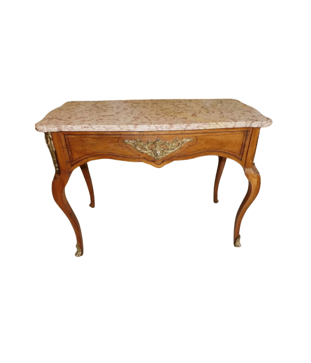 Magnifique Table de Milieu Guéridon Console avec Plateau Marbre - XIXe Siècle - Ethic Atelier