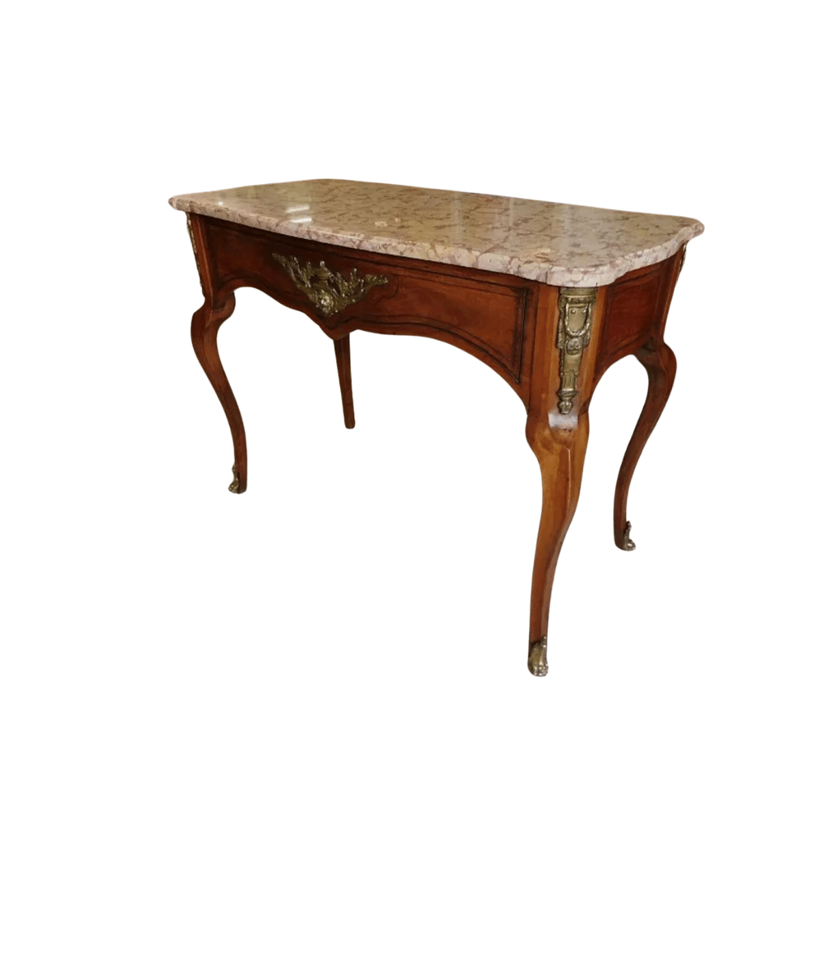 Magnifique Table de Milieu Guéridon Console avec Plateau Marbre - XIXe Siècle - Ethic Atelier