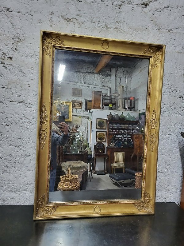 Miroir à palmettes rectangulaire du XIXe siècle - Ethic Atelier