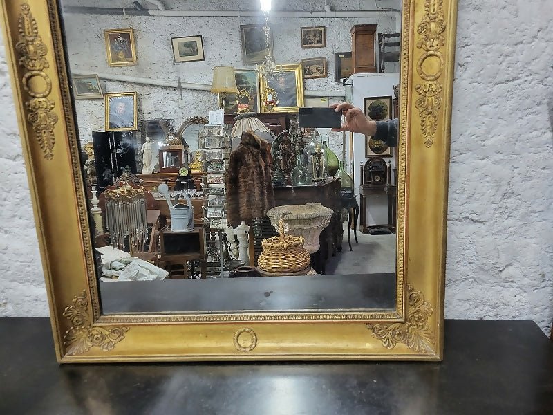 Miroir à palmettes rectangulaire du XIXe siècle - Ethic Atelier