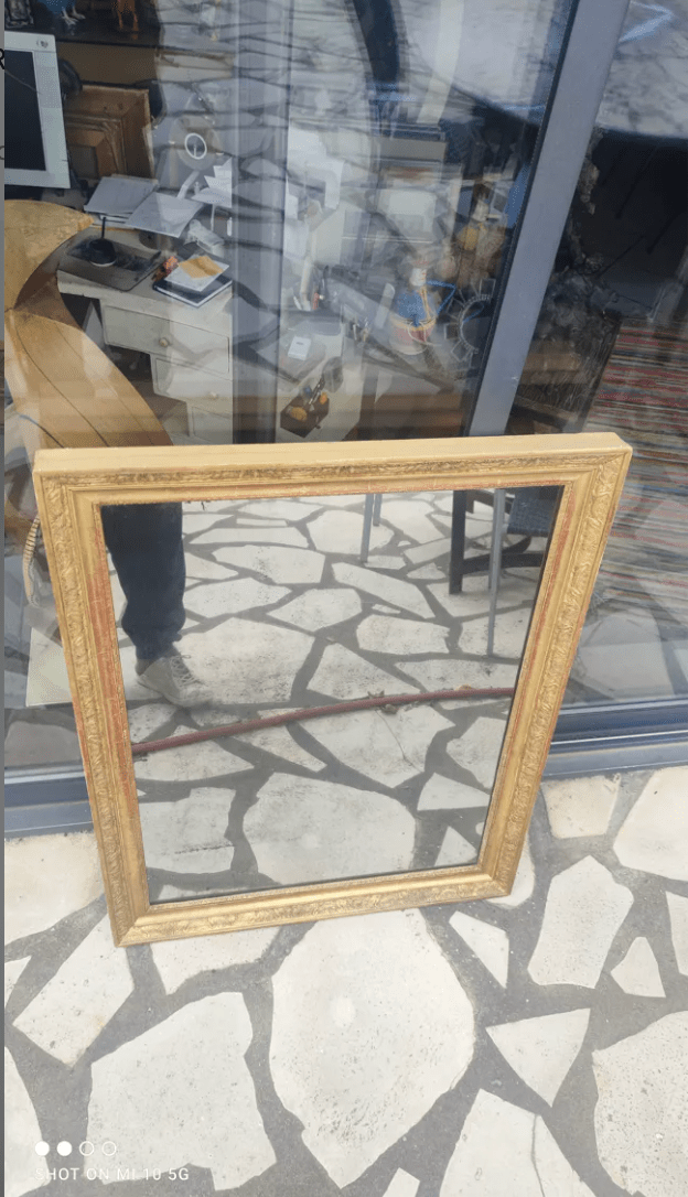 Miroir Doré à la Feuille Époque Restauration – Vers 1830 - Ethic Atelier