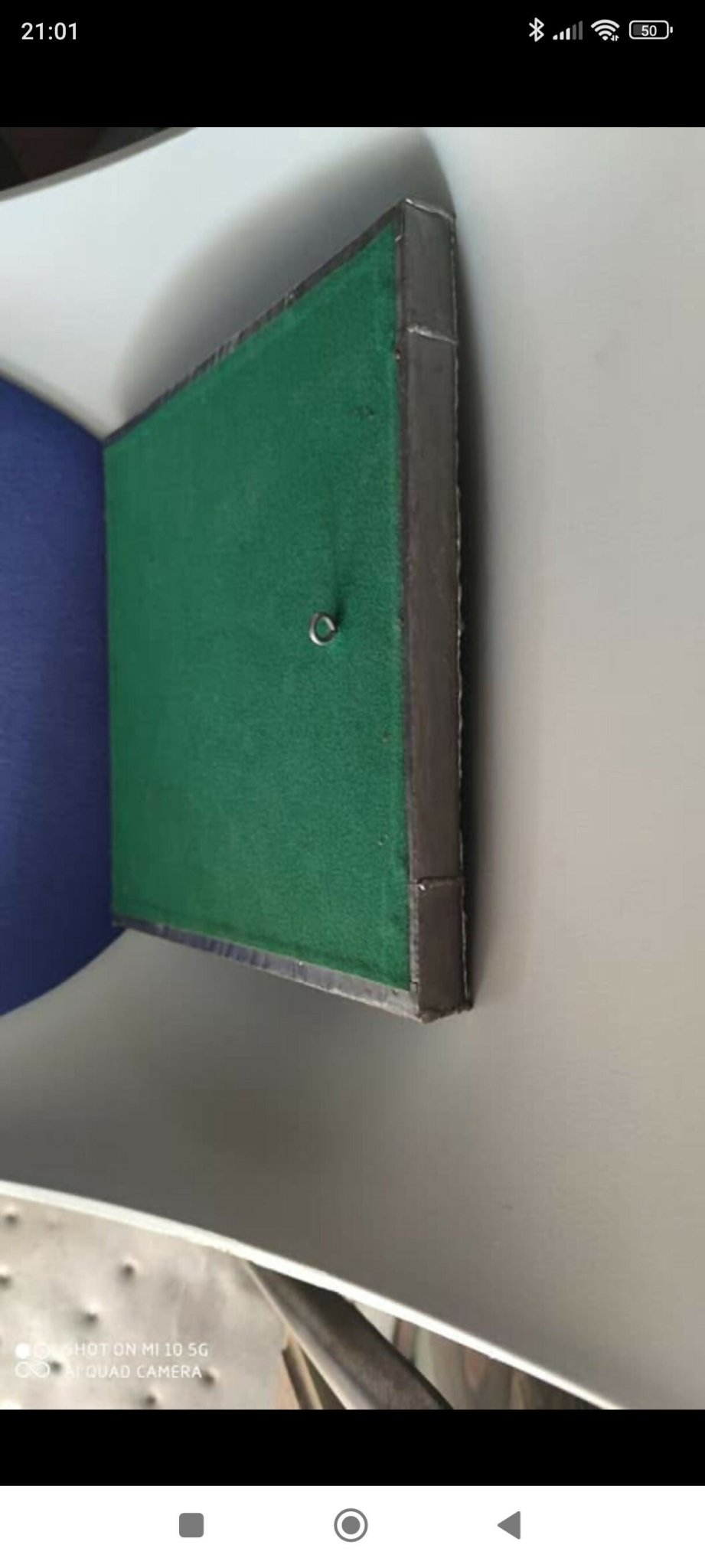 Miroir en étain style brutaliste vers 1960 - Ethic Atelier