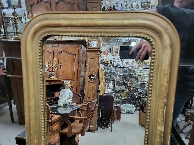 Miroir Louis Philippe doré - Ethic Atelier