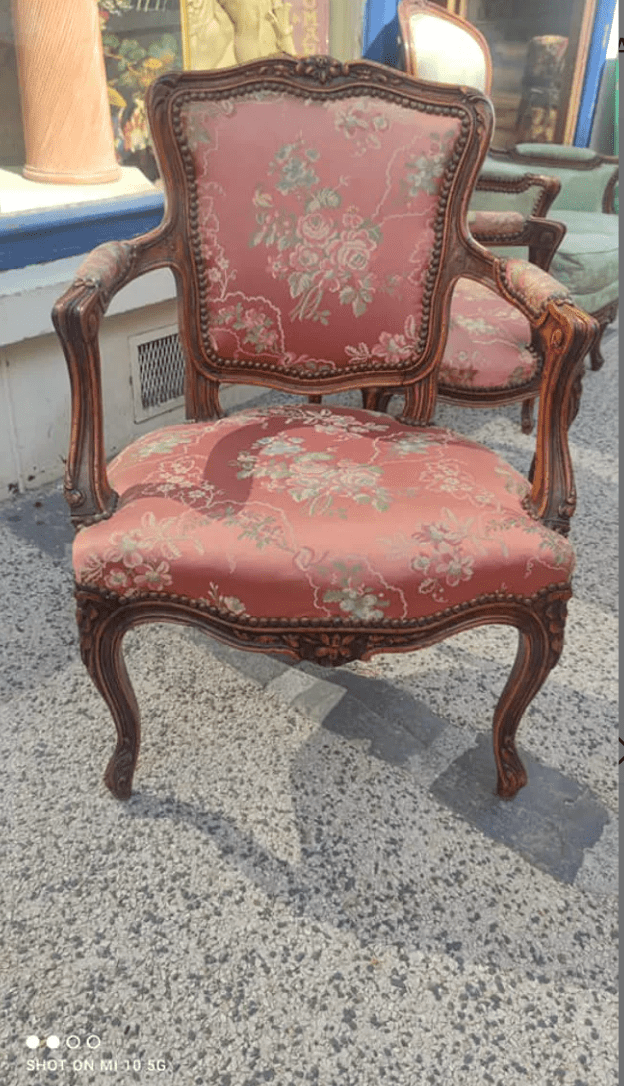 Paire de Fauteuils Cabriolets de Style Louis XV - Ethic Atelier