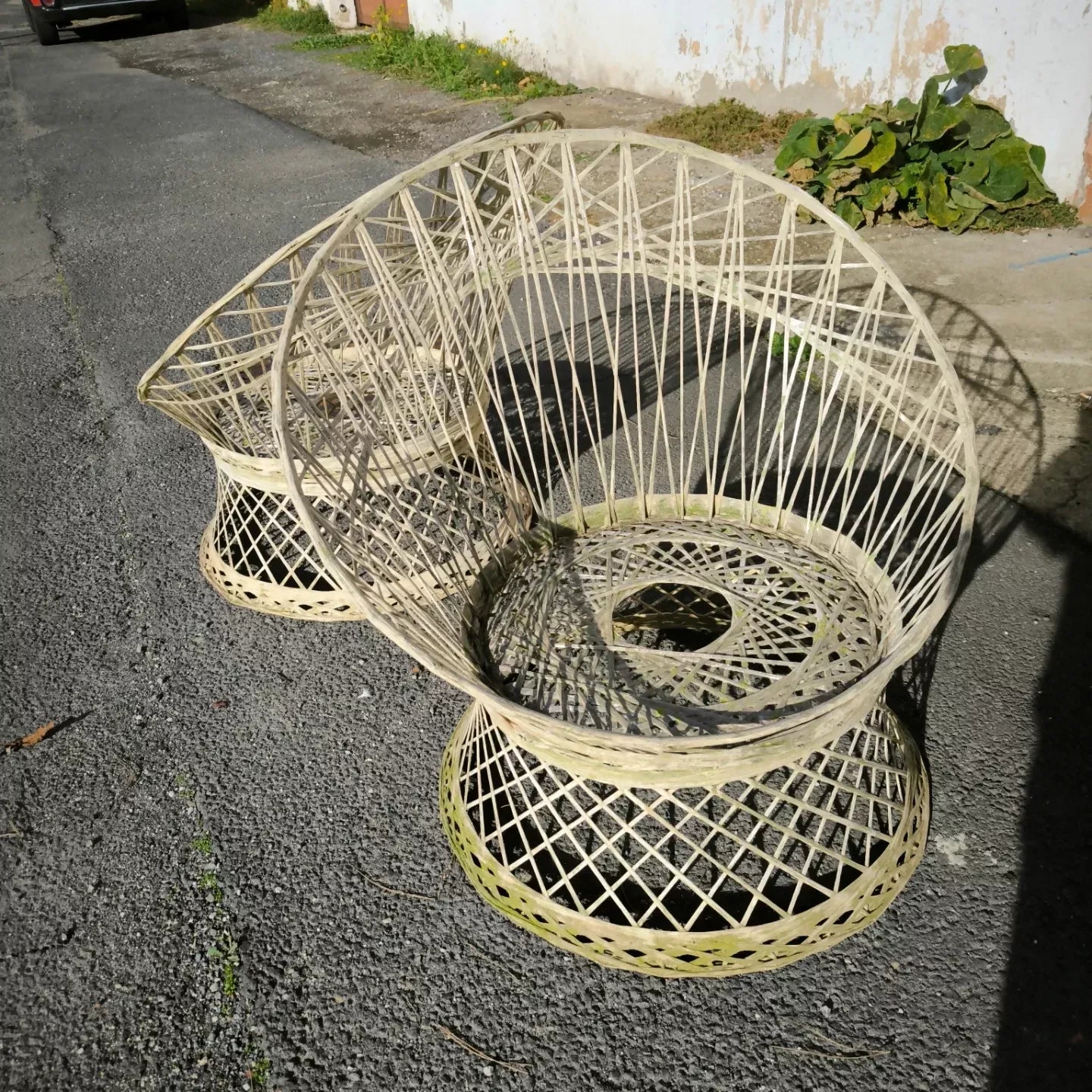 Paire de Fauteuils de Jardin Vintage en Fibre de Verre - Design Iconique - Ethic Atelier
