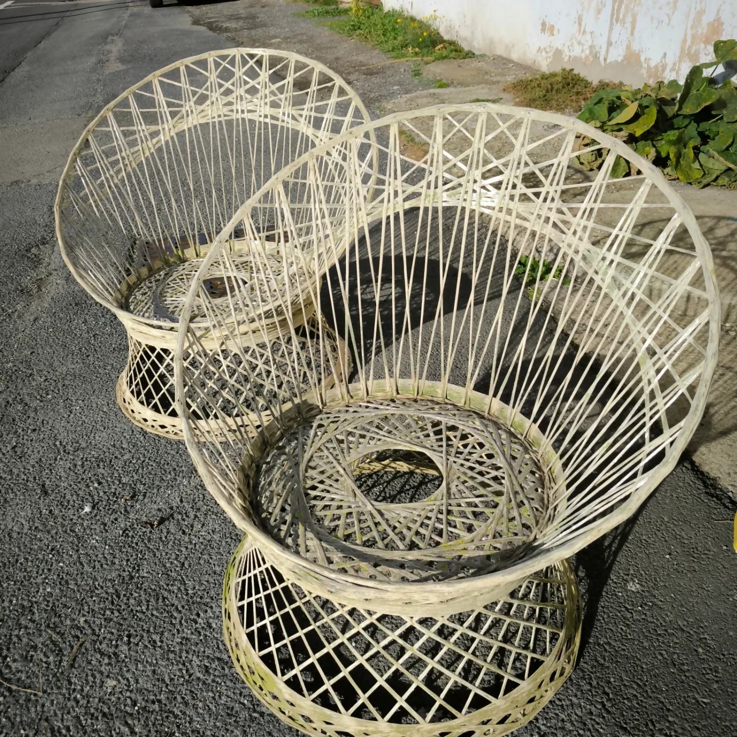 Paire de Fauteuils de Jardin Vintage en Fibre de Verre - Design Iconique - Ethic Atelier