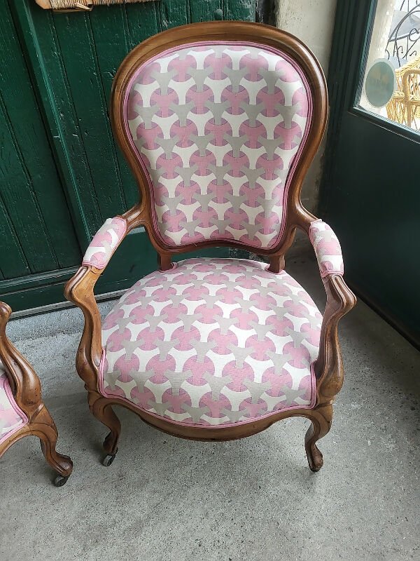 Paire de fauteuils Louis Philippe en noyer - Ethic Atelier