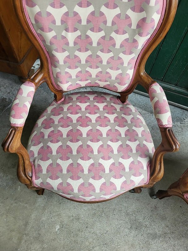 Paire de fauteuils Louis Philippe en noyer - Ethic Atelier