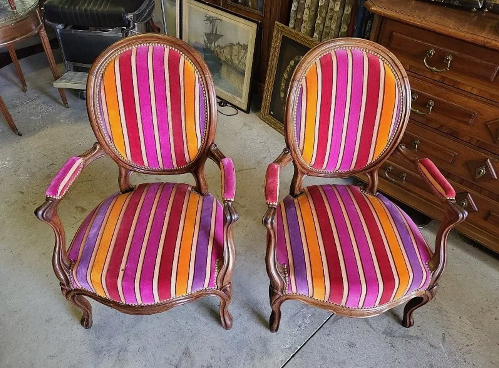 Paire de Fauteuils Louis Philippe - XIXe siècle - Ethic Atelier