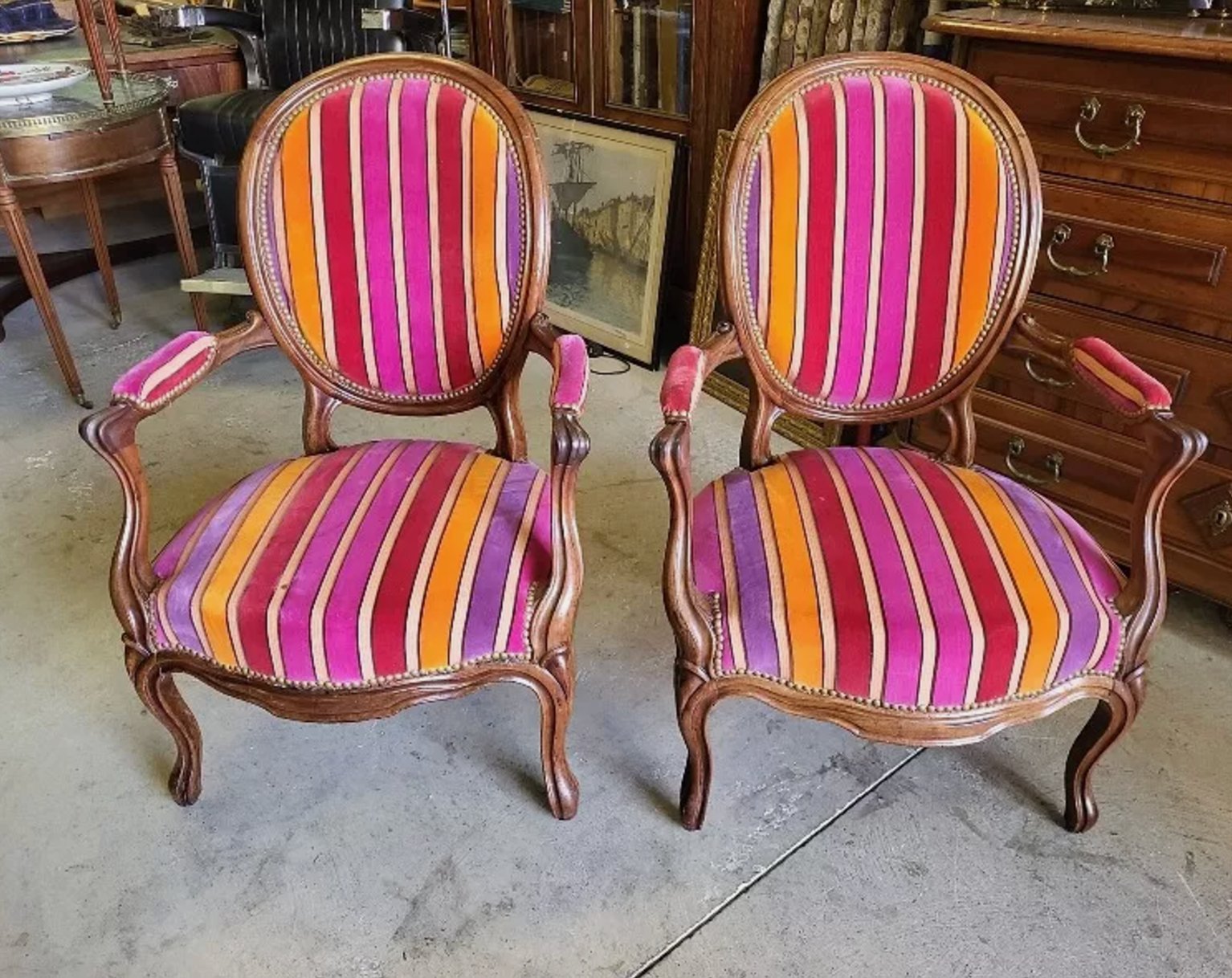 Paire de Fauteuils Louis Philippe - XIXe siècle - Ethic Atelier