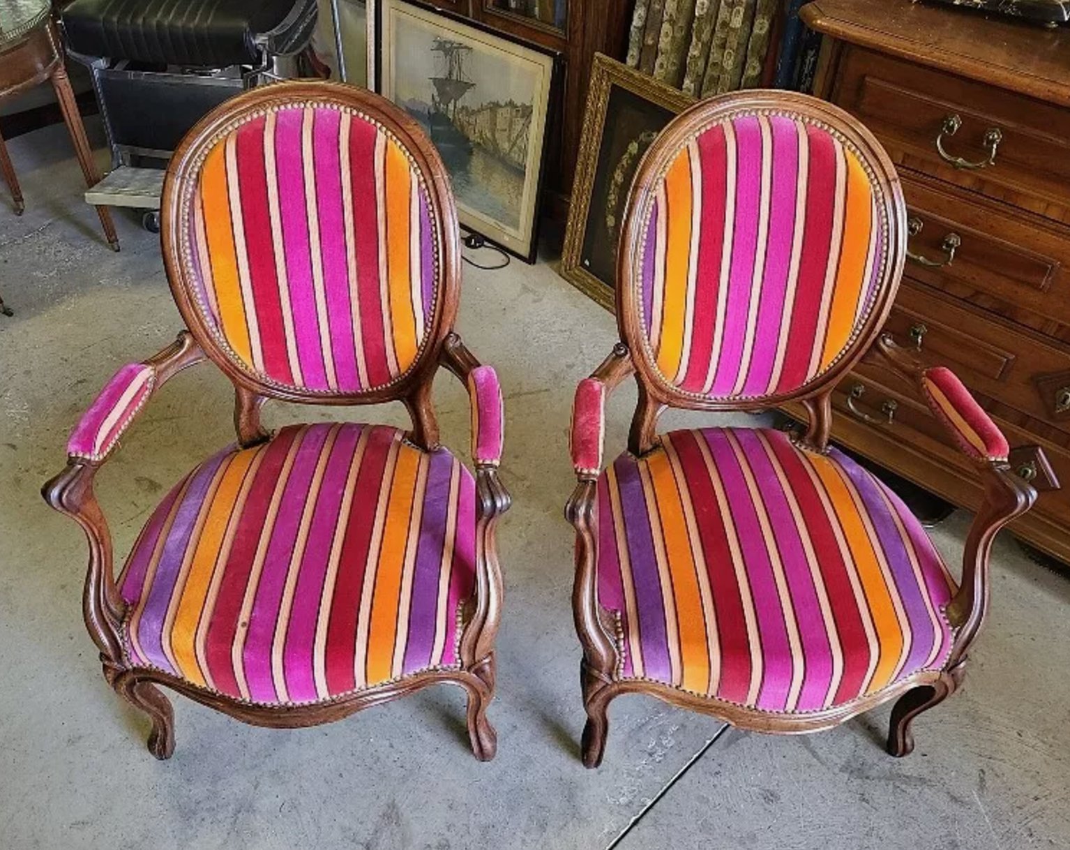 Paire de Fauteuils Louis Philippe - XIXe siècle - Ethic Atelier